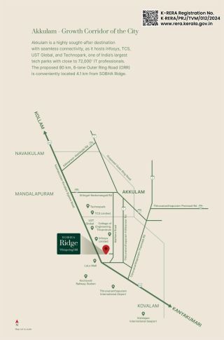 Location Plan of Sobha Ridge Whispering Hill