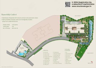 Master plan of Sobha Ridge Whispering Hill